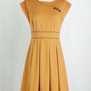 Modcloth mustard yellow dress